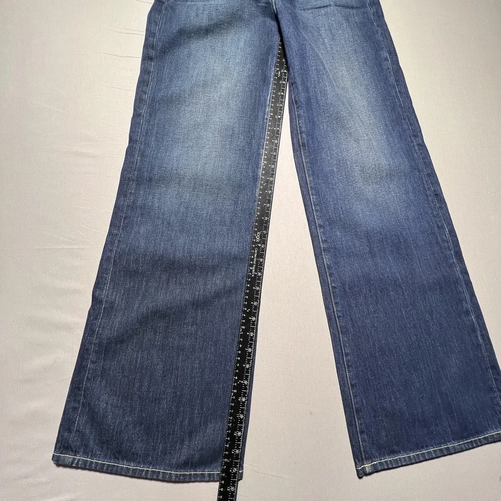 L'Agence Alicent Wide Leg Merrit Jeans Womens‎ 24 Blue High Rise Denim (28x32.5)